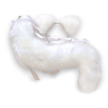 Black Fox Tail Butt Plug 28” Real Fur | Detachable, Fluffy, Premium Cosplay Pet Play Anal Plug - OhMyBP™