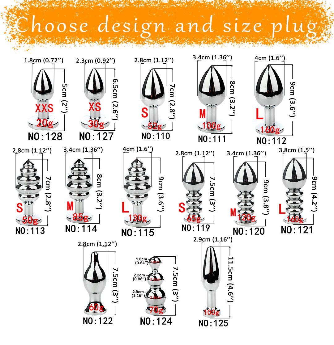 Banner with dimensions of butt plugs